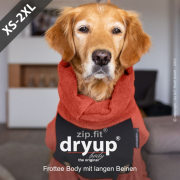TROCKENBODY brick- Hundebademantel mit langen Beinen