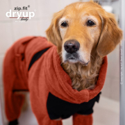 TROCKENBODY brick- Hundebademantel mit langen Beinen