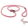Mystique® Field trial Moxonleinen + Zugbegrenzung 6mm 130cm Pink