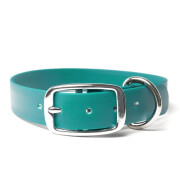 Mystique® Biothane Halsband deluxe 25 mm 50 - 58 cm Grau Standard