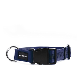 Mystique® Gummiertes Halsband 25mm 30 - 40 cm Dunkelblau  Standard