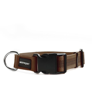 Mystique® Gummiertes Halsband 25mm 40 - 50 cm Braun Standard