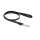 Mystique® Gummierte Leine 12mm  mit Handschlaufe Schwarz 3 m