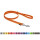Mystique® Gummierte Leine 15 mm  mit Handschlaufe Weinrot 1,2 m