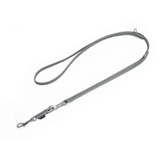 Mystique® Gummierte Umhängeleine 12 mm 3 m Grau Standard silber