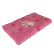 Exclusiv Premium Vetbed mit gr. und kl. Pfoten Rosa...