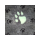 Exclusiv Premium Vetbed mit gr. und kl. Pfoten mint/schwarz Pfote  mint/schwarz 160 x 100 cm