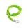 Mystique® Pfeifenband mit Karabiner Neongrün