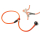 Mystique® Field trial Kurzführer 6mm mit Zugbegrenzung Neonorange 80 cm