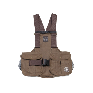 Mystique® Dummyweste "Trainer"  gewachst Medium Kunststoff Dunkelbraun