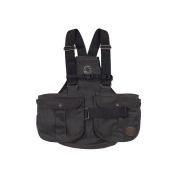 Mystique® Dummyweste "Trainer"  gewachst Medium Kunststoff Dunkelbraun
