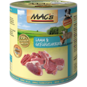 MACs Dog  Lamm + Geflügelherzen
