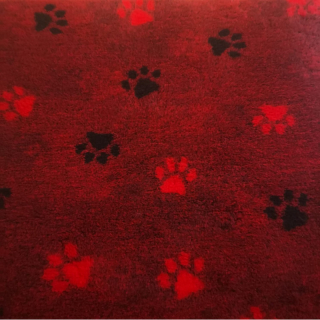 Rot Pfoten rot/schwarz